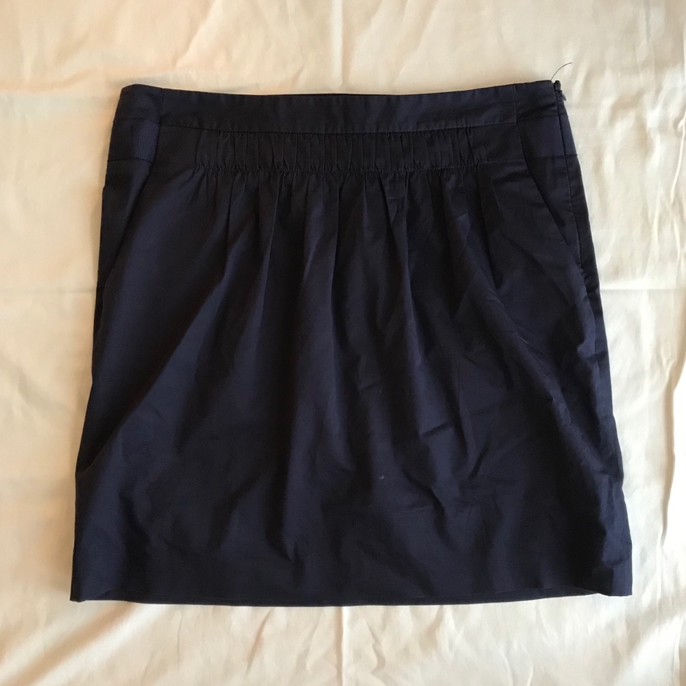 Banana Republic Navy Bubble Skirt 8